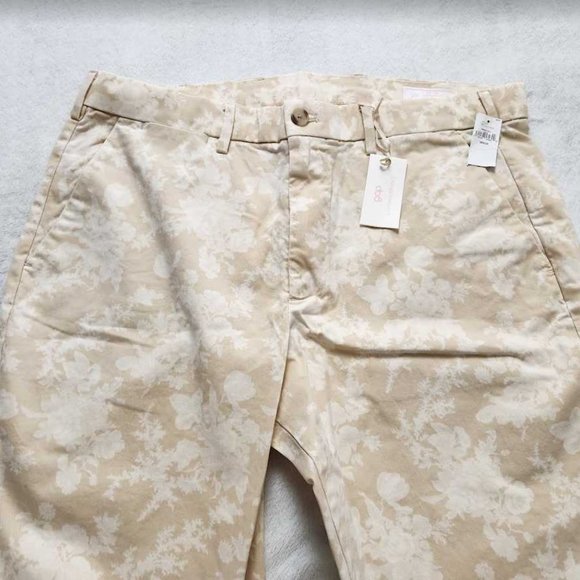 New men's 31x32 36x34 LoveShackFancy x Gap floral modern khakis pants slim fit - Picture 5 of 12